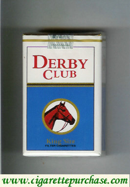 Derby Club white and blue cigarettes soft box